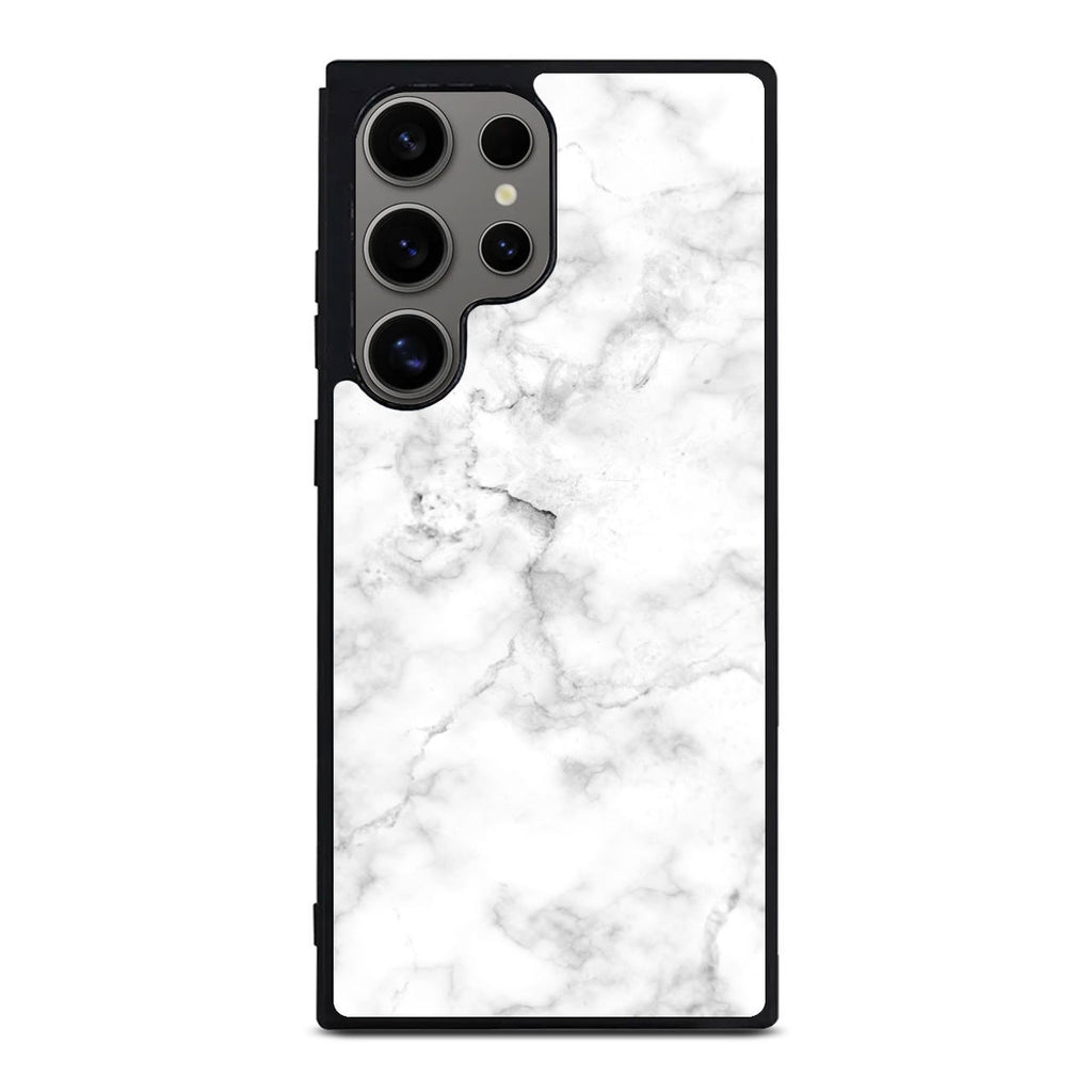 White Marble Samsung Galaxy S24 Ultra Case