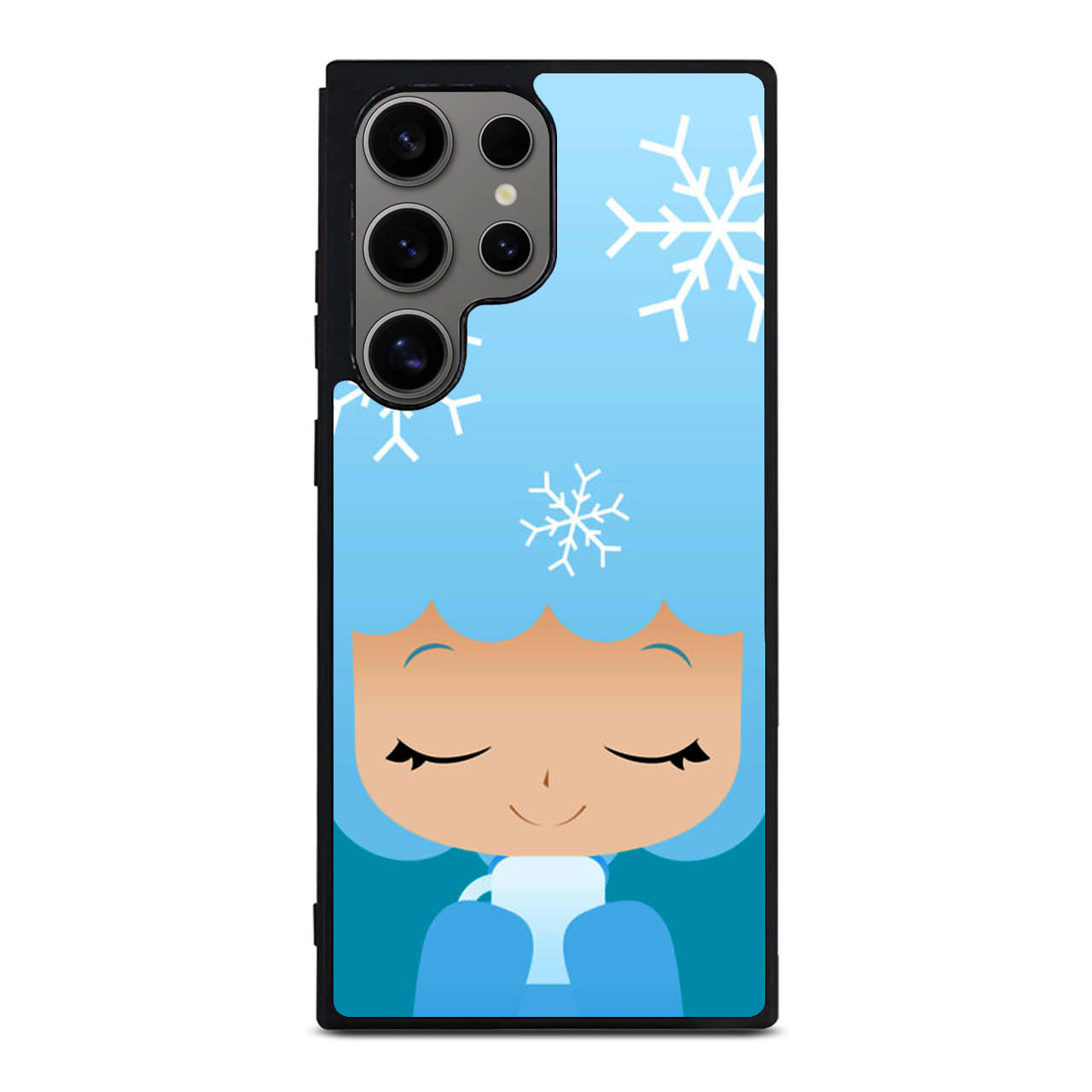 Winter Afro Girl Samsung Galaxy S24 Ultra Case