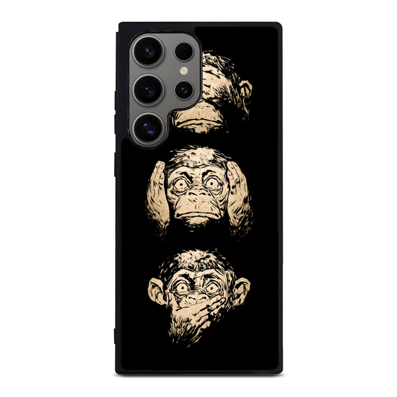 3 Wise Monkey Samsung Galaxy S24 Ultra Case