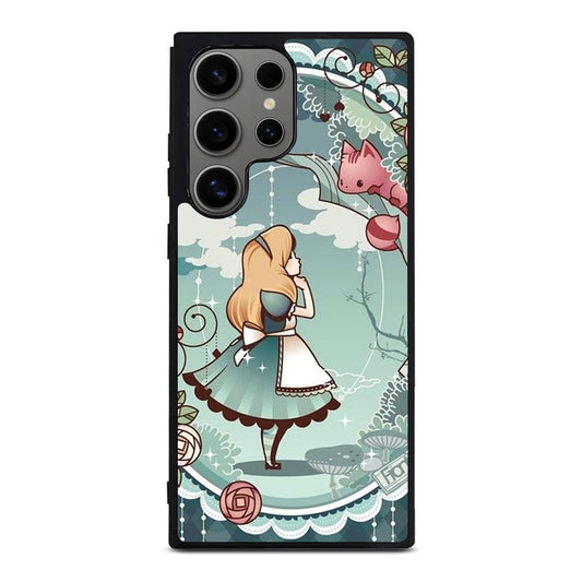 Alice And Cheshire Cat Poster Samsung Galaxy S24 Ultra Case