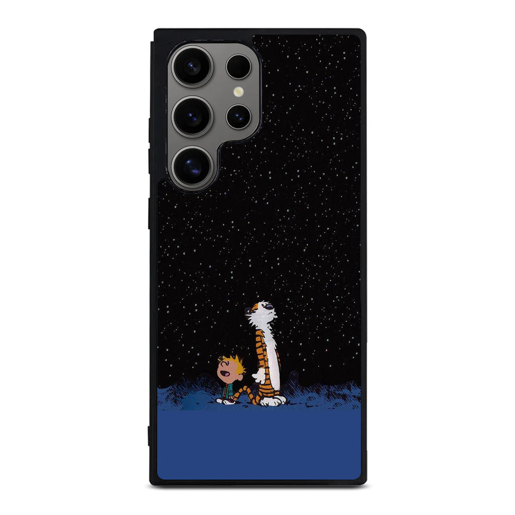 Calvin and Hobbes Space Samsung Galaxy S24 Ultra Case