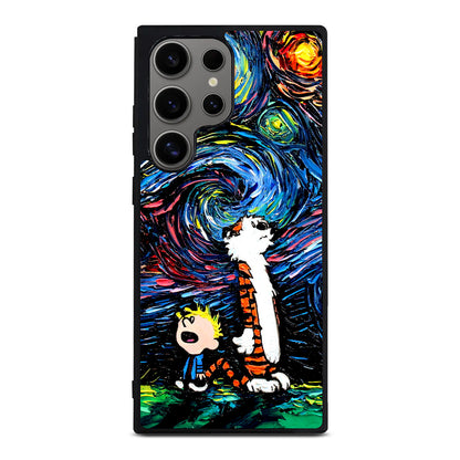 Calvin Art At Starry Night Samsung Galaxy S24 Ultra Case