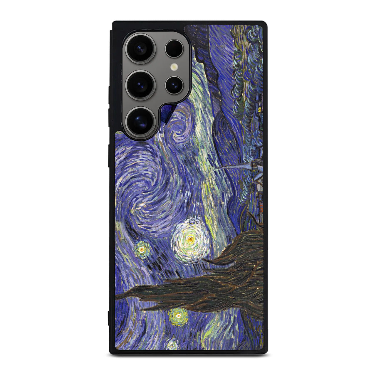 Dr Who Tardis In Van Gogh Starry Night Samsung Galaxy S24 Ultra Case