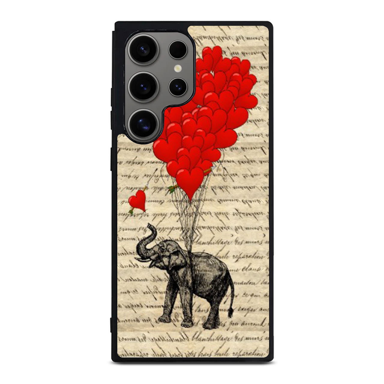 Elephant And Heart Samsung Galaxy S24 Ultra Case