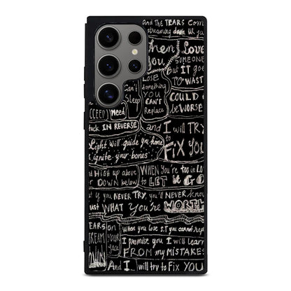 Fix You Lyrics Samsung Galaxy S24 Ultra Case