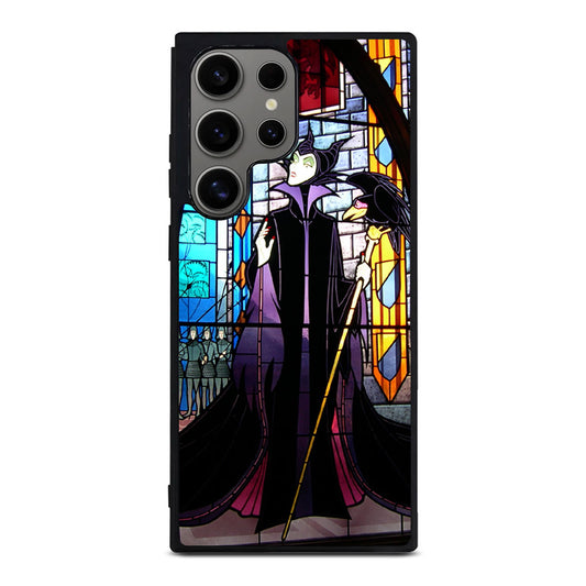 Maleficent Sleeping Beauty Glass Art Samsung Galaxy S24 Ultra Case