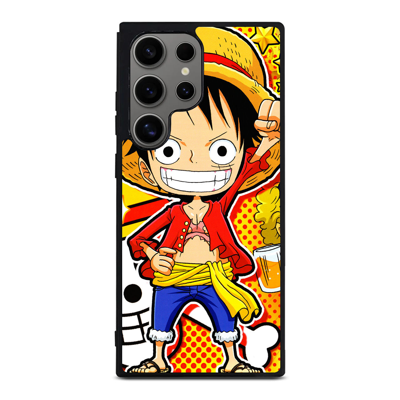 One Piece Cute Luffy Samsung Galaxy S24 Ultra Case