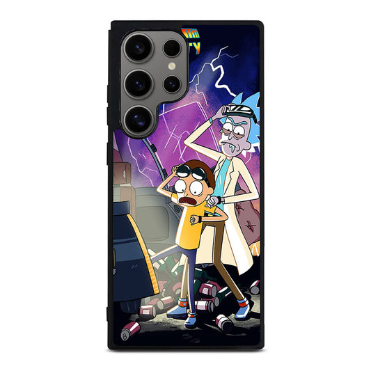 Rick And Morty Back To The Future Samsung Galaxy S24 Ultra Case