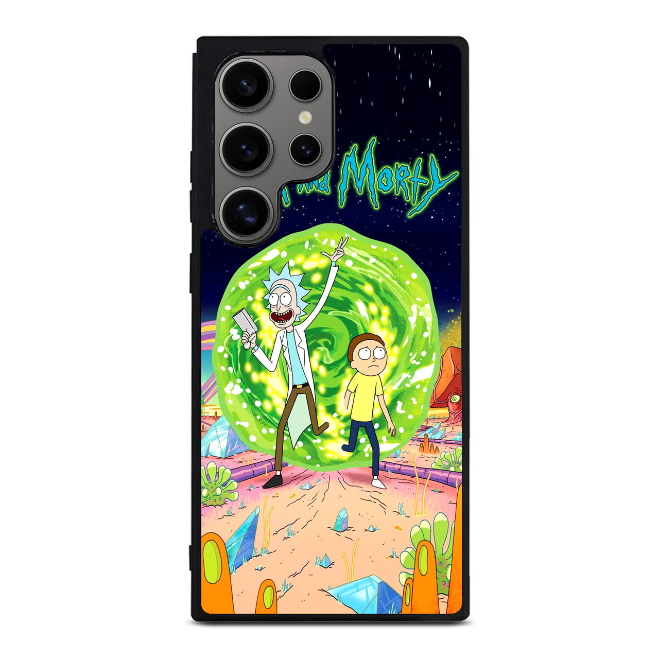 Rick And Morty Portal Gun Samsung Galaxy S24 Ultra Case