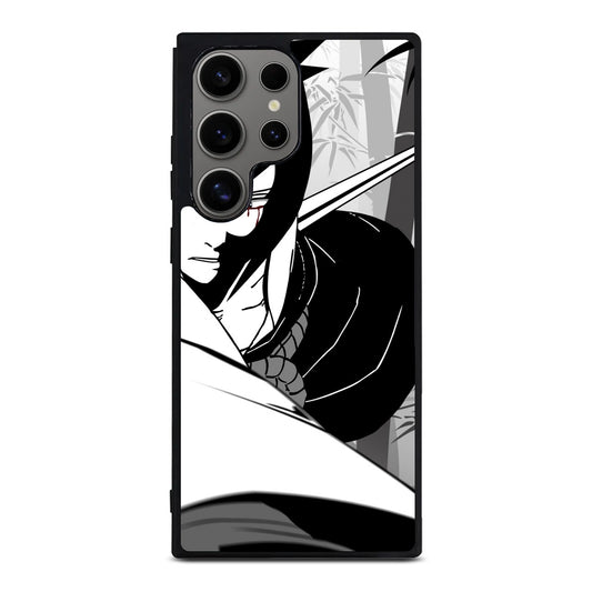 Sasuke Uchiha B&W Samsung Galaxy S24 Ultra Case