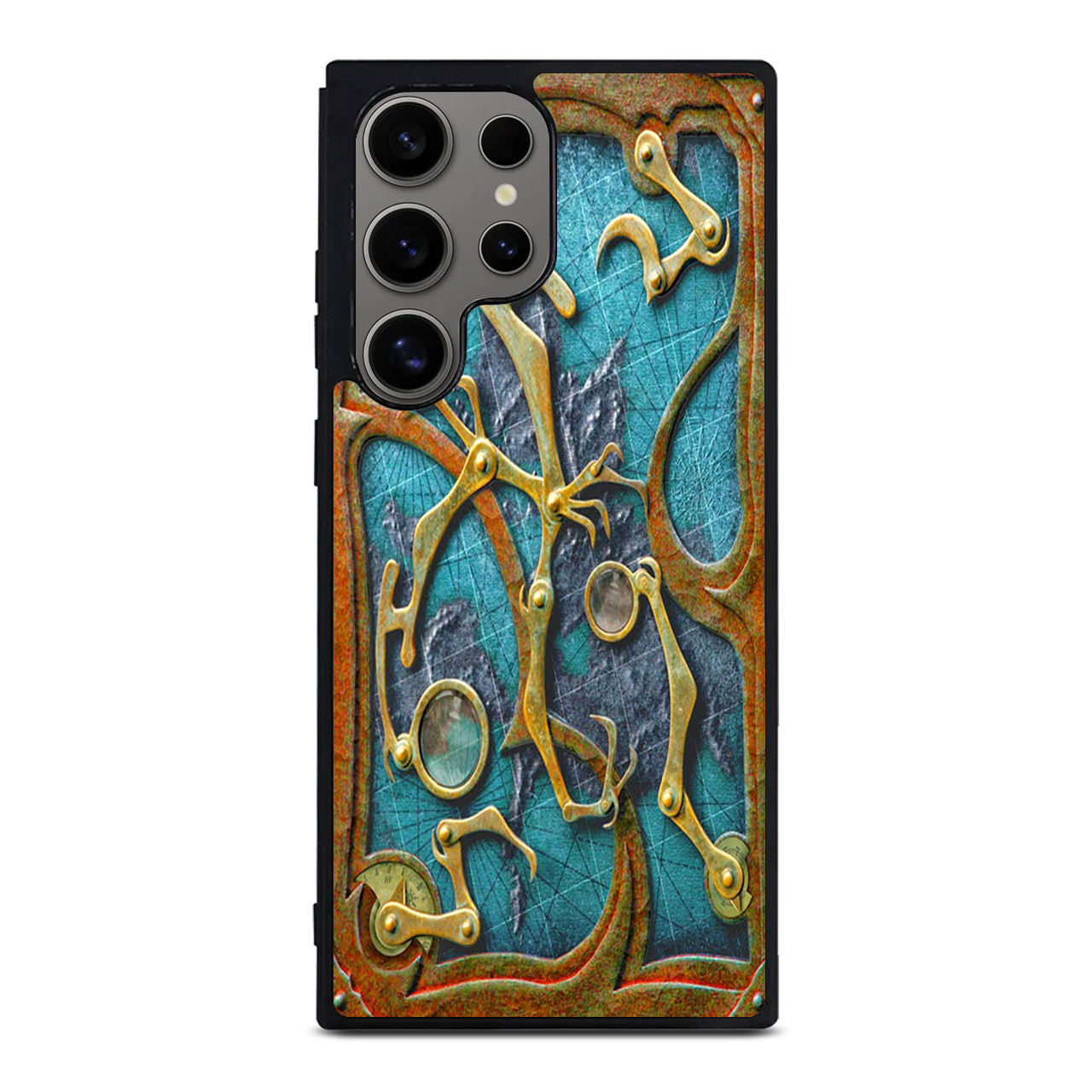 Steampunk Book Cover Samsung Galaxy S24 Ultra Case