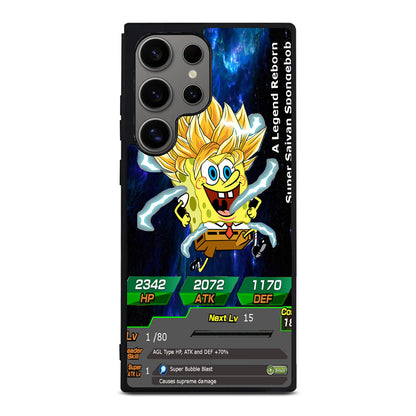 Super Saiyan Spongebob Card Samsung Galaxy S24 Ultra Case