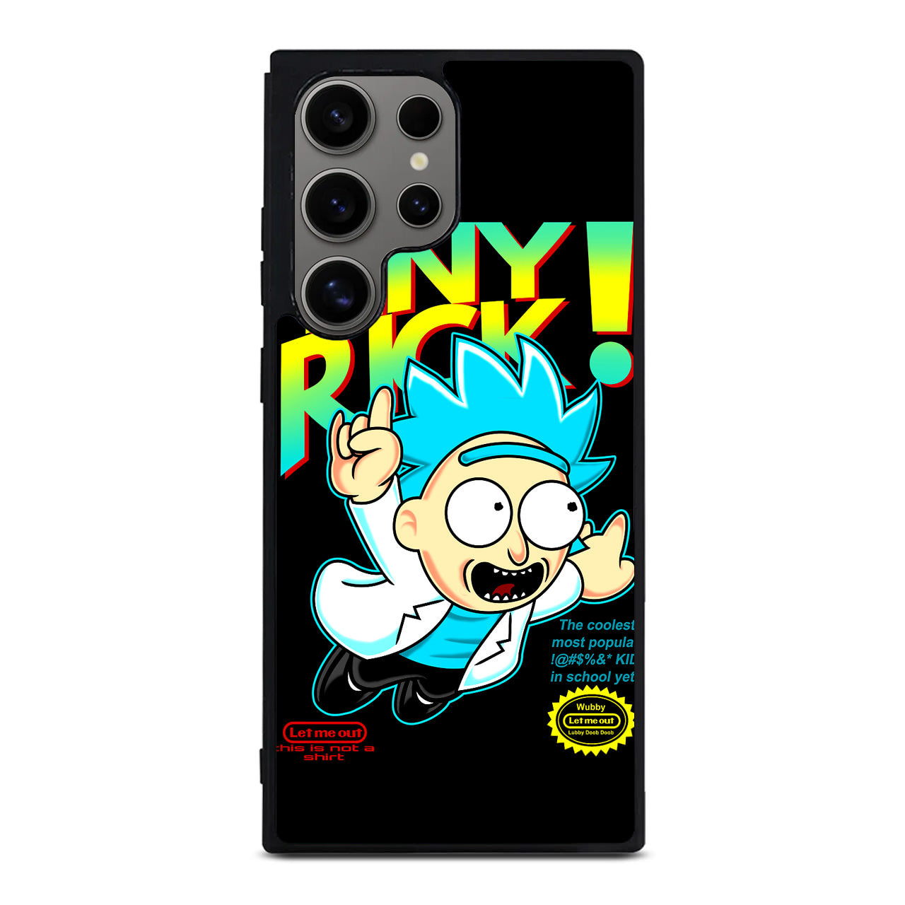 Tiny Rick Let Me Out Samsung Galaxy S24 Ultra Case