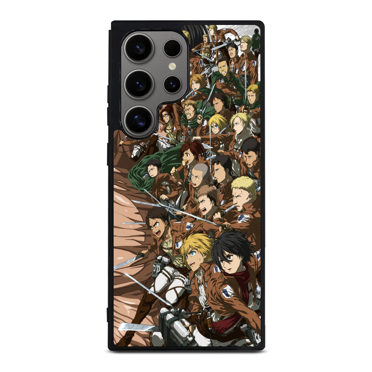 All Characters Attack On Titan First Season Samsung Galaxy S24 Ultra Case