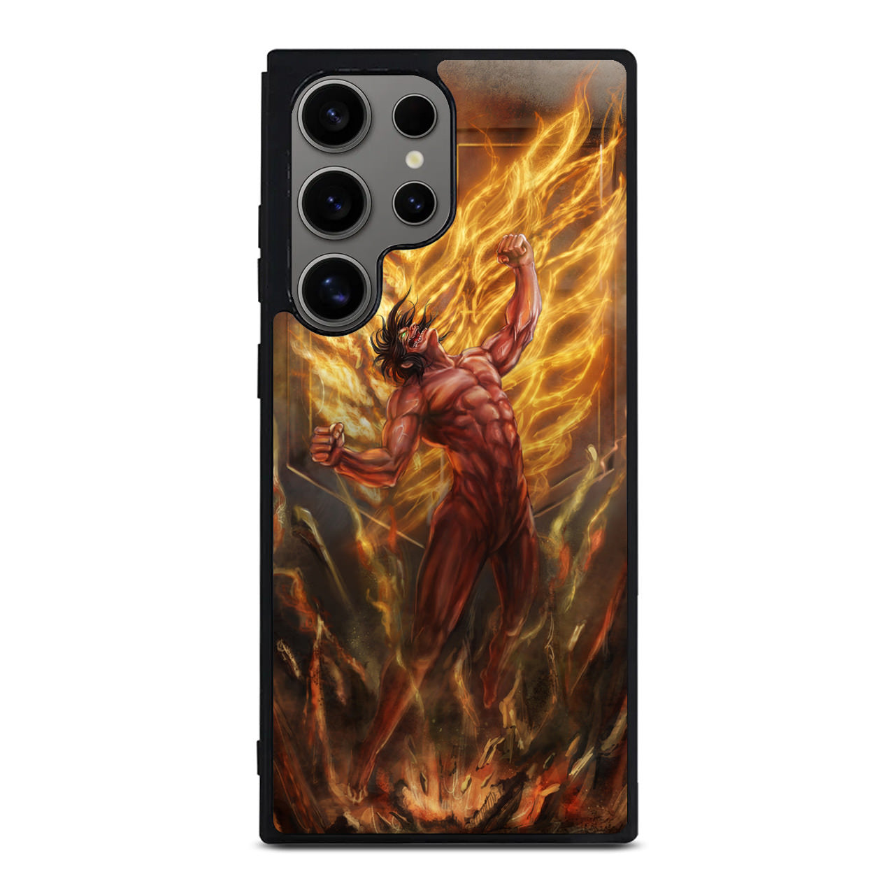 Attack Titan On Fire Samsung Galaxy S24 Ultra Case