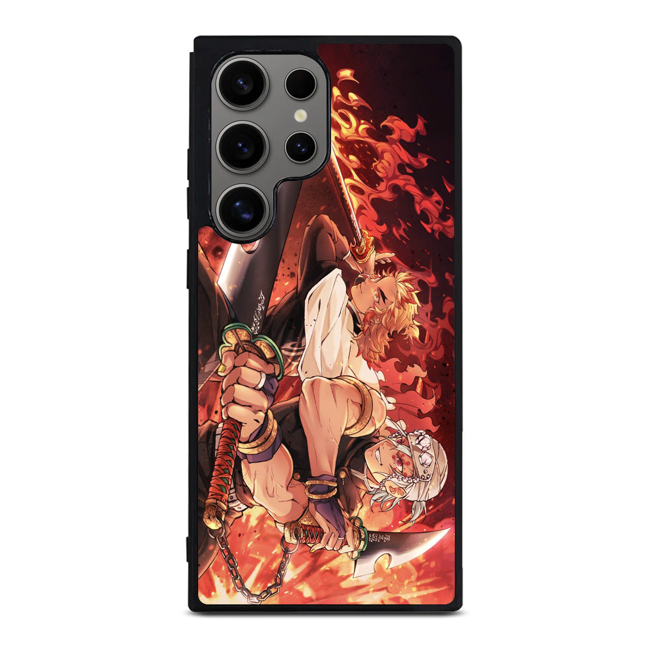 Rengoku And Tengen Uzui Demon Slayer Samsung Galaxy S24 Ultra Case