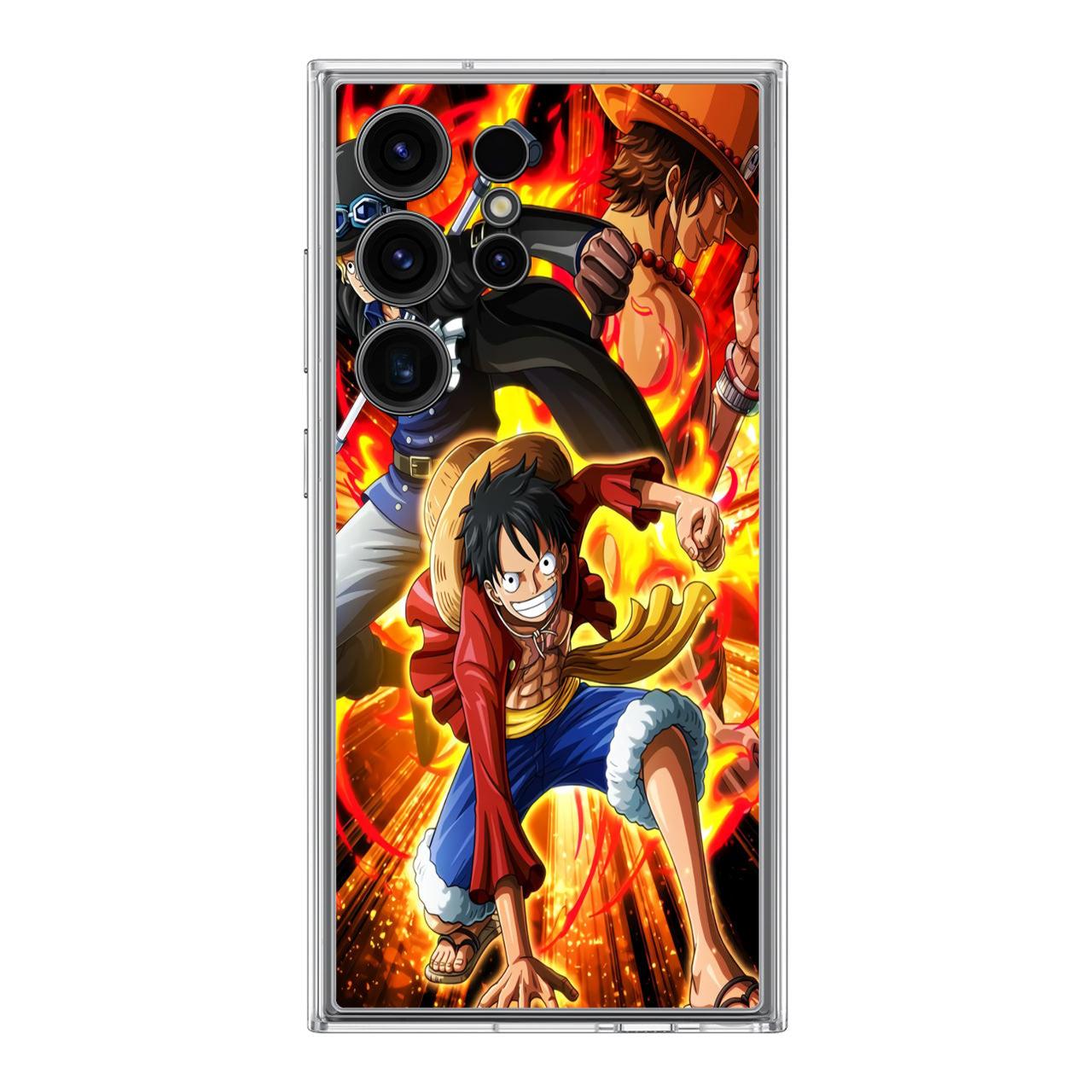 Ace Sabo Luffy Brotherhood Samsung Galaxy S24 Ultra Case