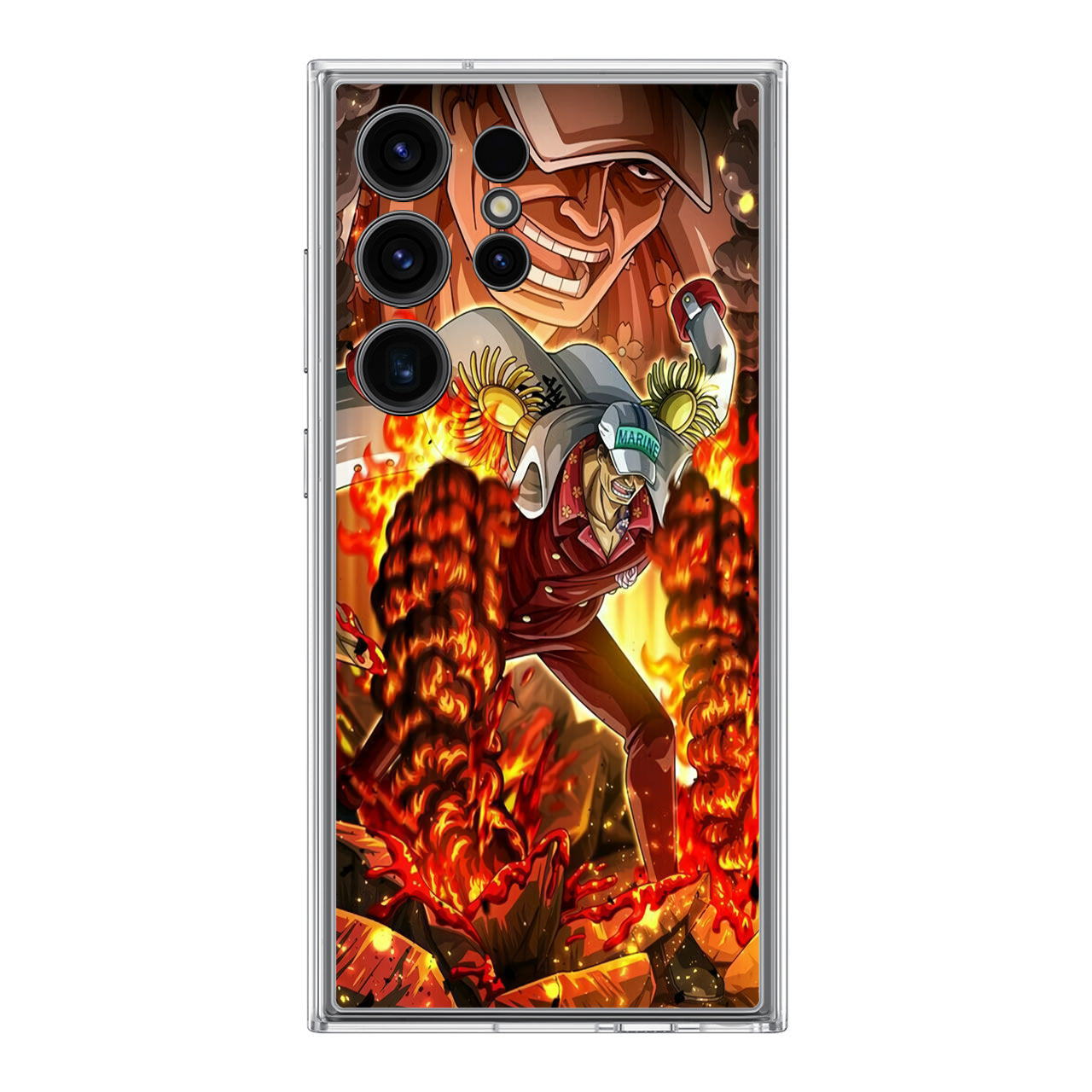 Akainu Exploding Volcano Samsung Galaxy S24 Ultra Case