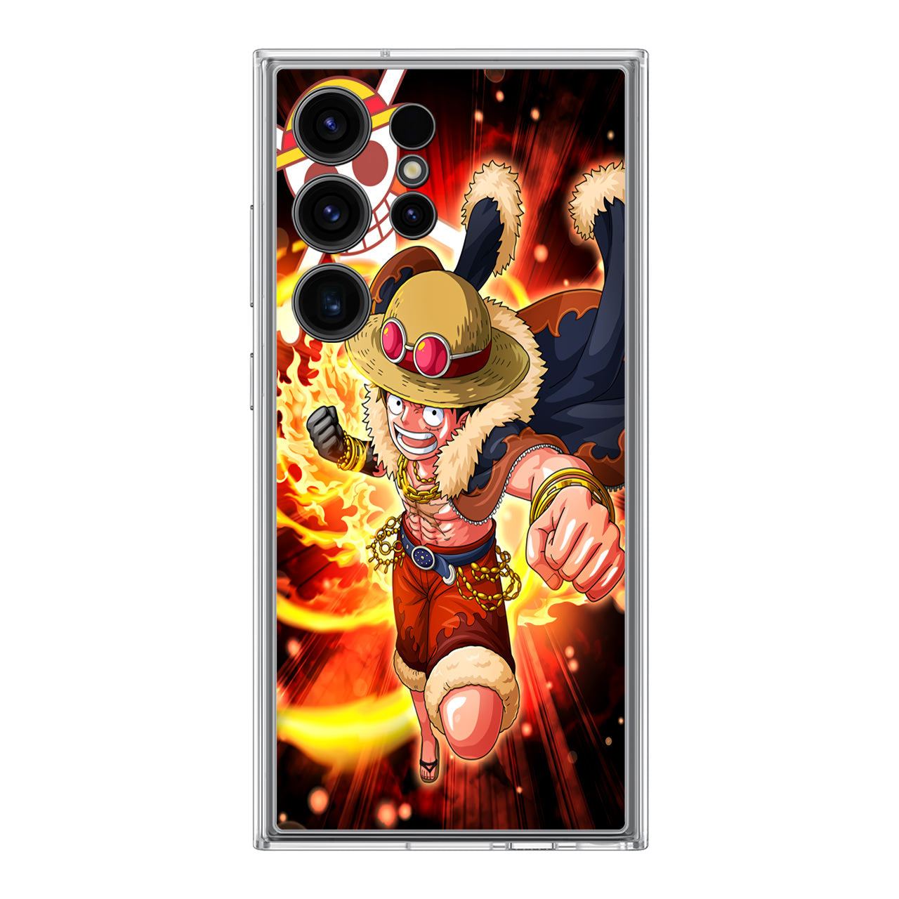 Luffy Red Hawk Punch Samsung Galaxy S24 Ultra Case