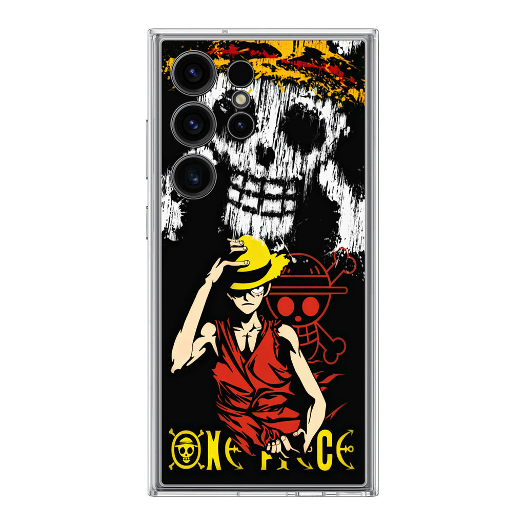 Monkey D Luffy Paint Art Samsung Galaxy S24 Ultra Case