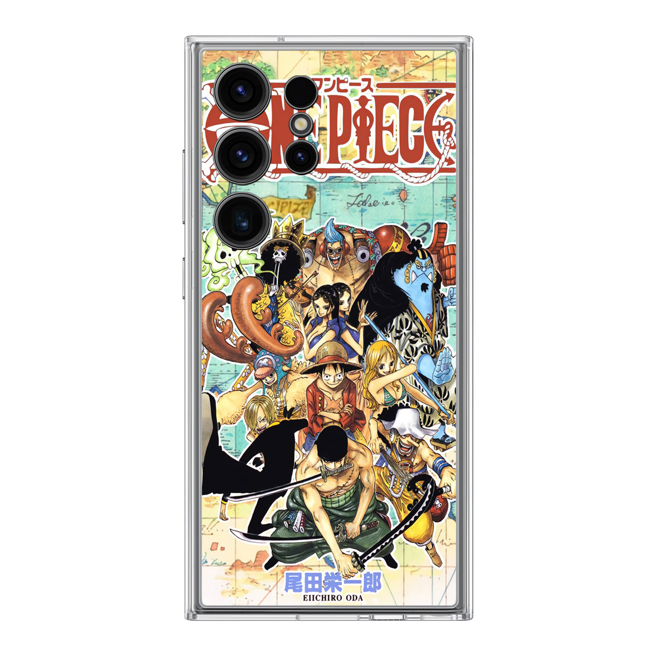 One Piece Comic Straw Hat Pirate Samsung Galaxy S24 Ultra Case