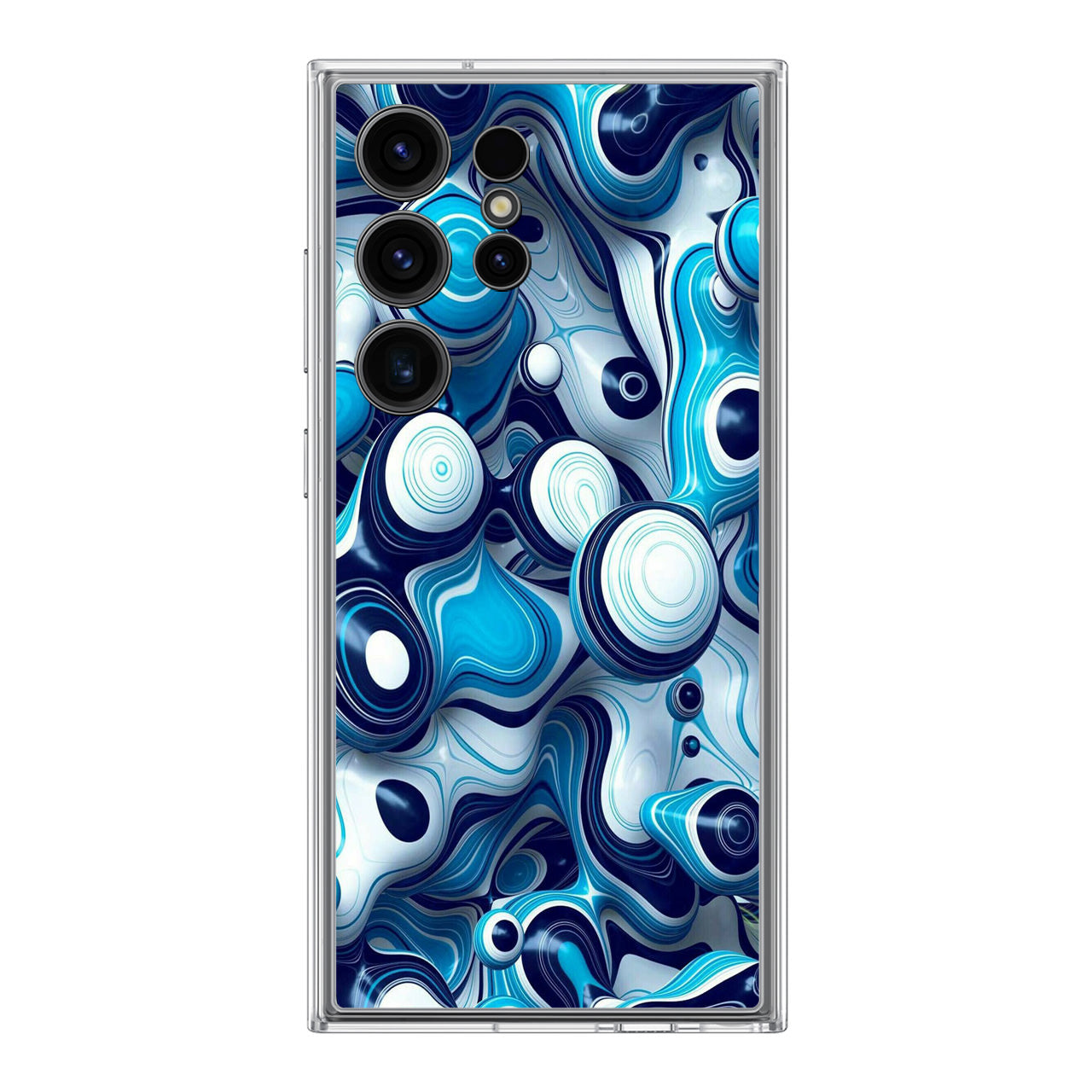 Abstract Art All Blue Samsung Galaxy S24 Ultra Case