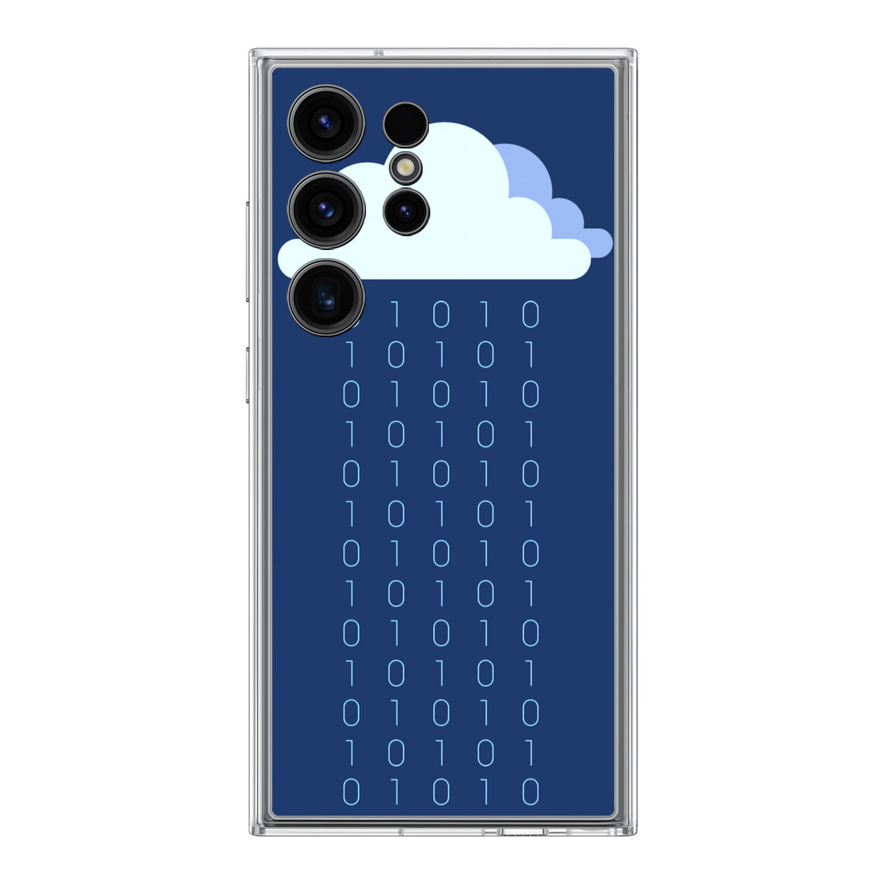 Abstract Binary Minimalist Samsung Galaxy S24 Ultra Case