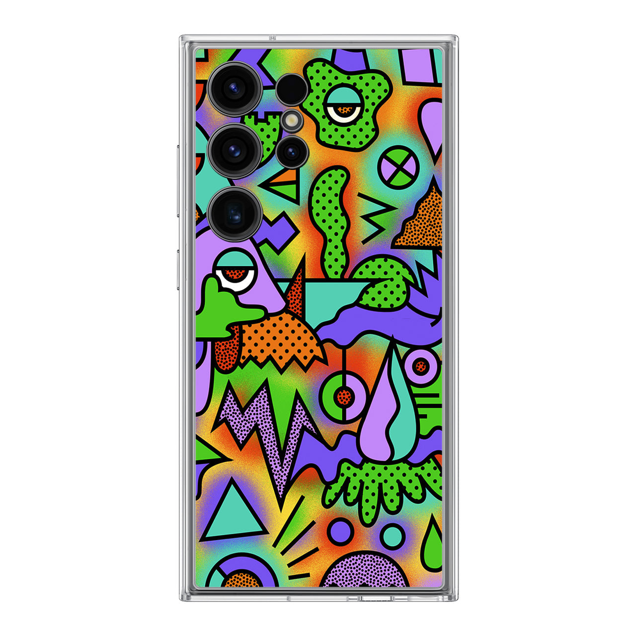 Abstract Colorful Doodle Art Samsung Galaxy S24 Ultra Case