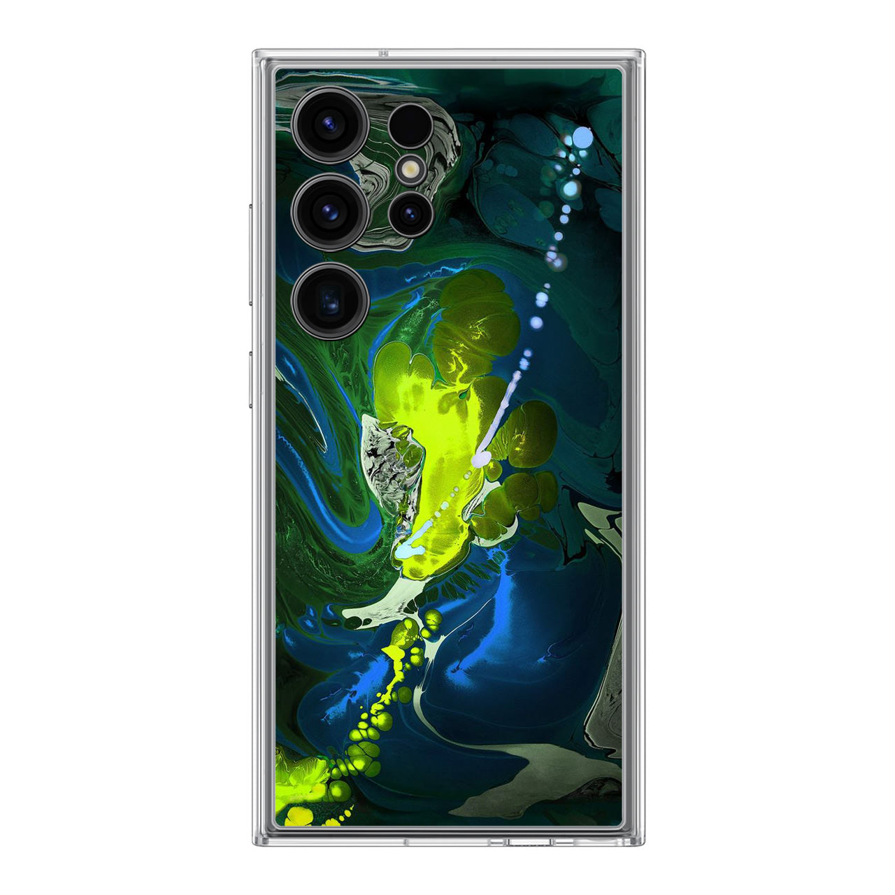 Abstract Green Blue Art Samsung Galaxy S24 Ultra Case