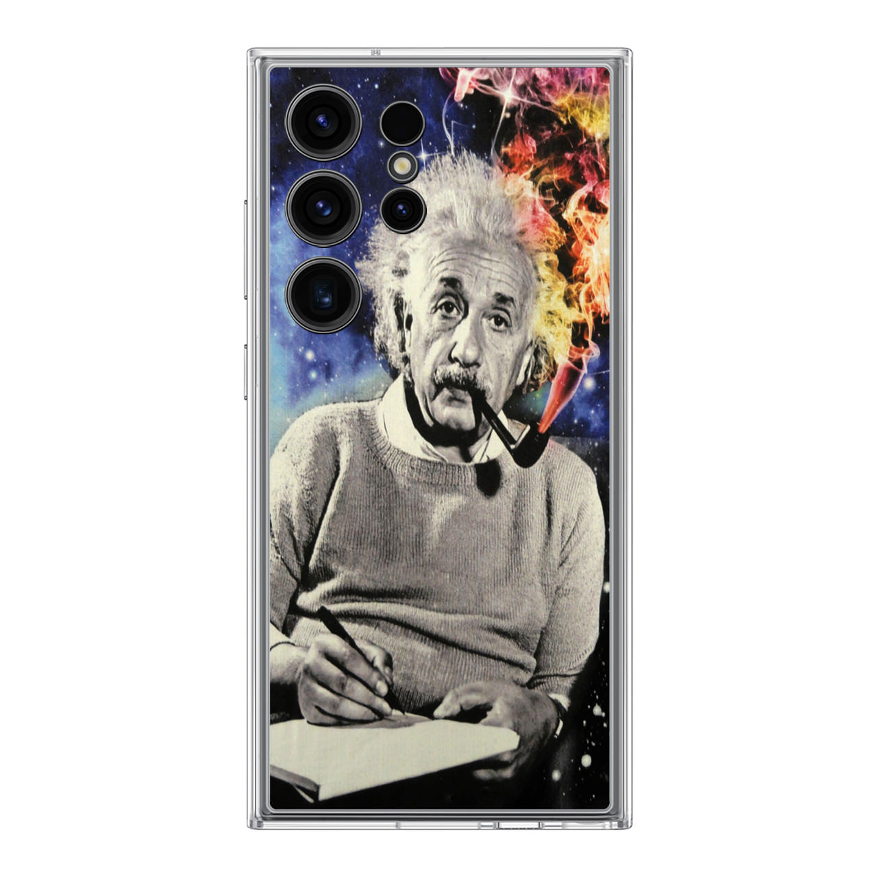 Albert Einstein Smoking Samsung Galaxy S24 Ultra Case