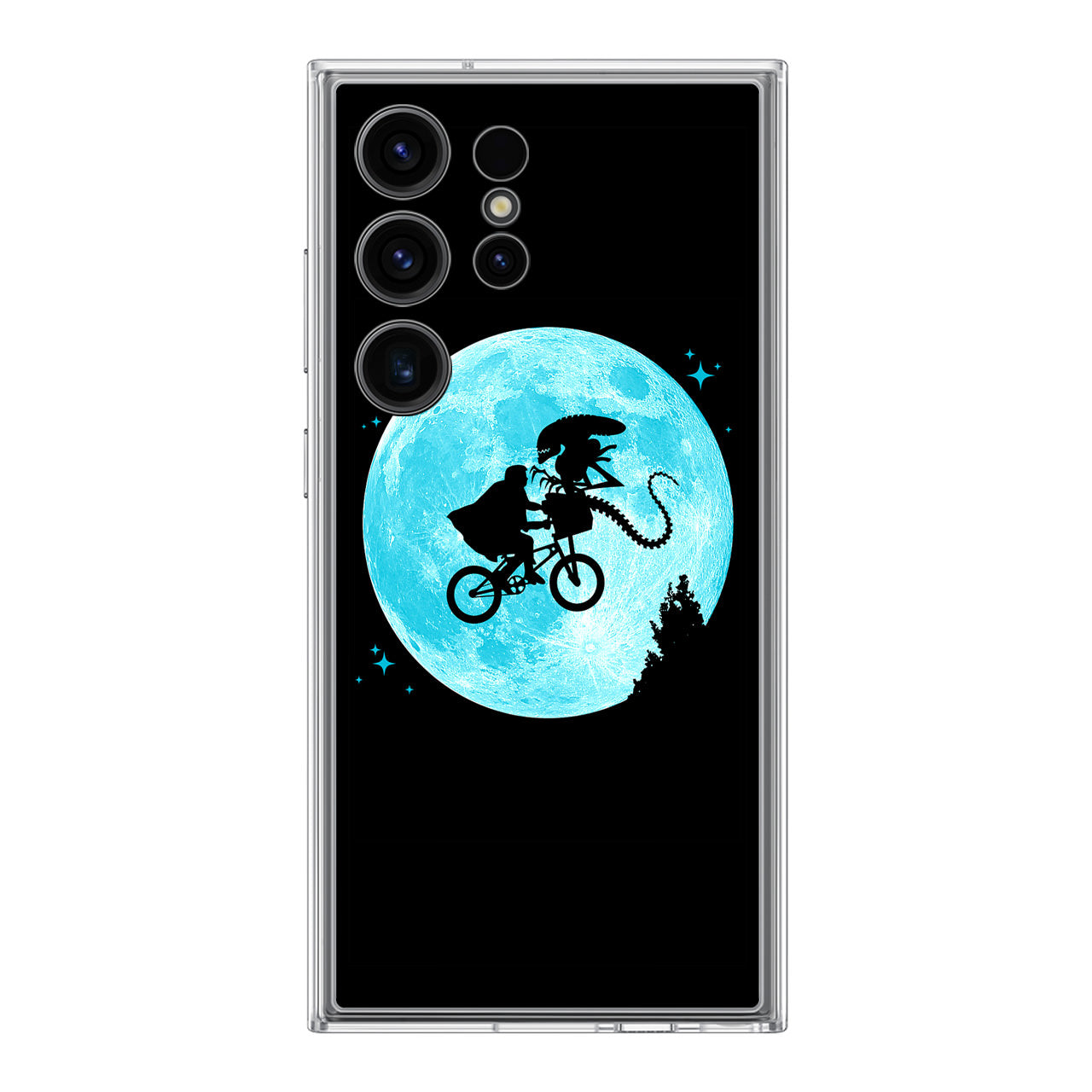 Alien Bike to the Moon Samsung Galaxy S24 Ultra Case