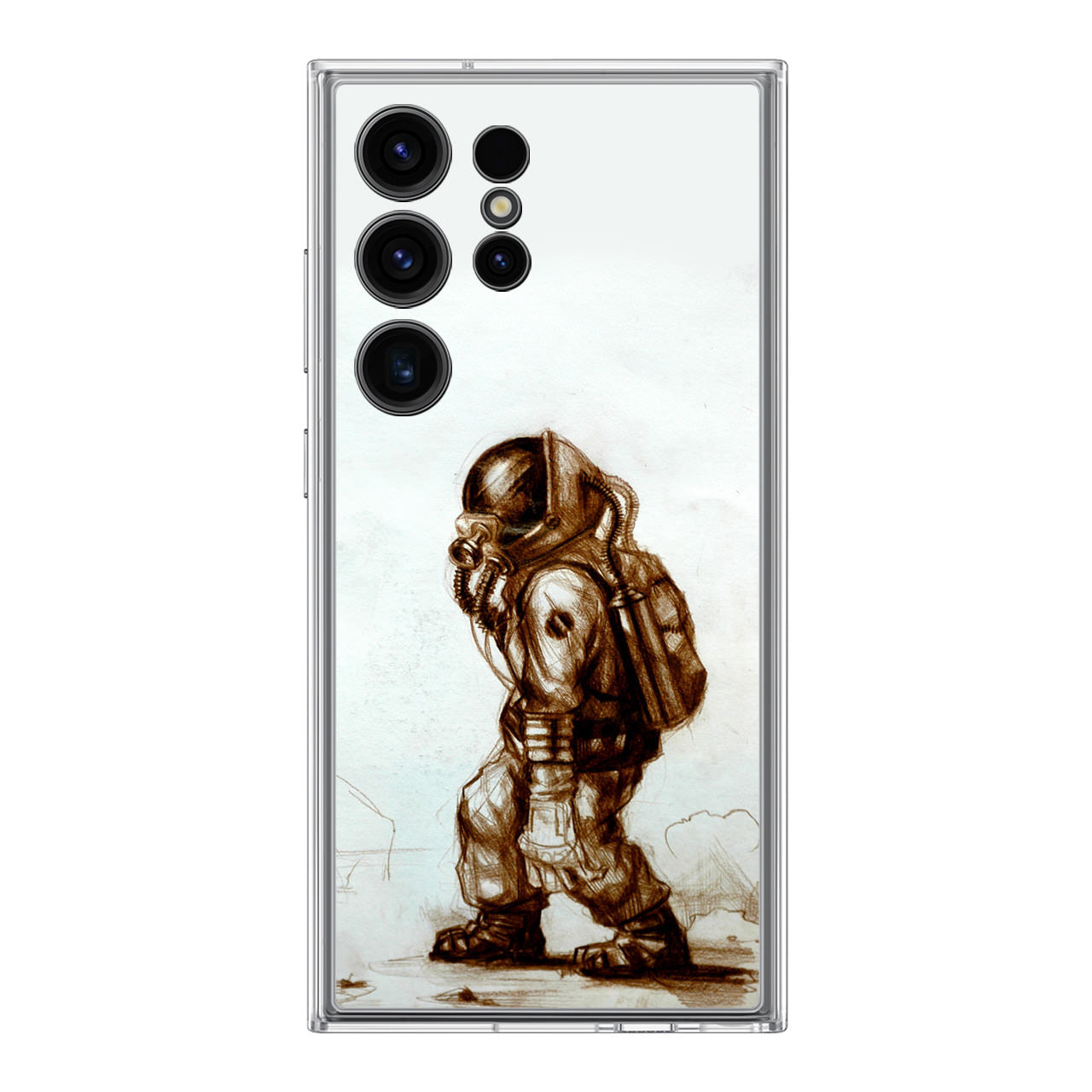 Astronaut Heavy Walk Samsung Galaxy S24 Ultra Case