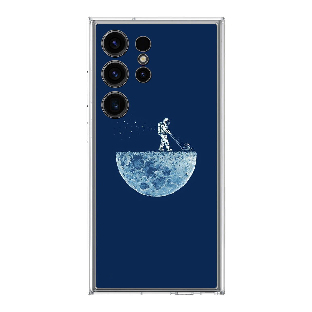 Astronaut Mowing The Moon Samsung Galaxy S24 Ultra Case