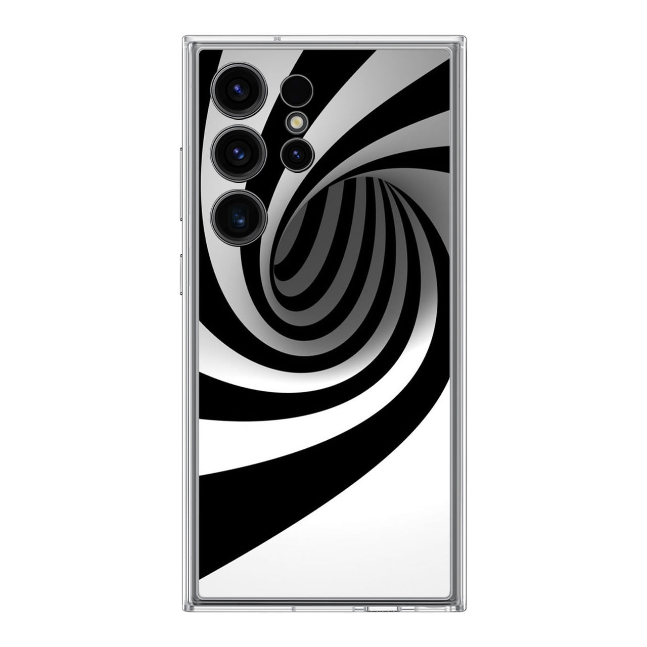 Black and White Twist Samsung Galaxy S24 Ultra Case