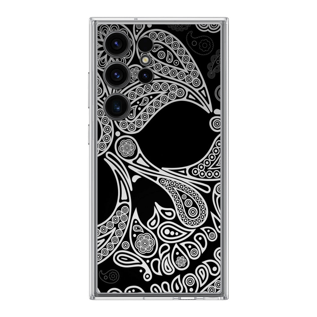 Black Skull Samsung Galaxy S24 Ultra Case