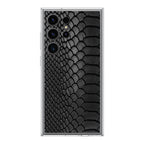 Black Snake Skin Texture Samsung Galaxy S24 Ultra Case