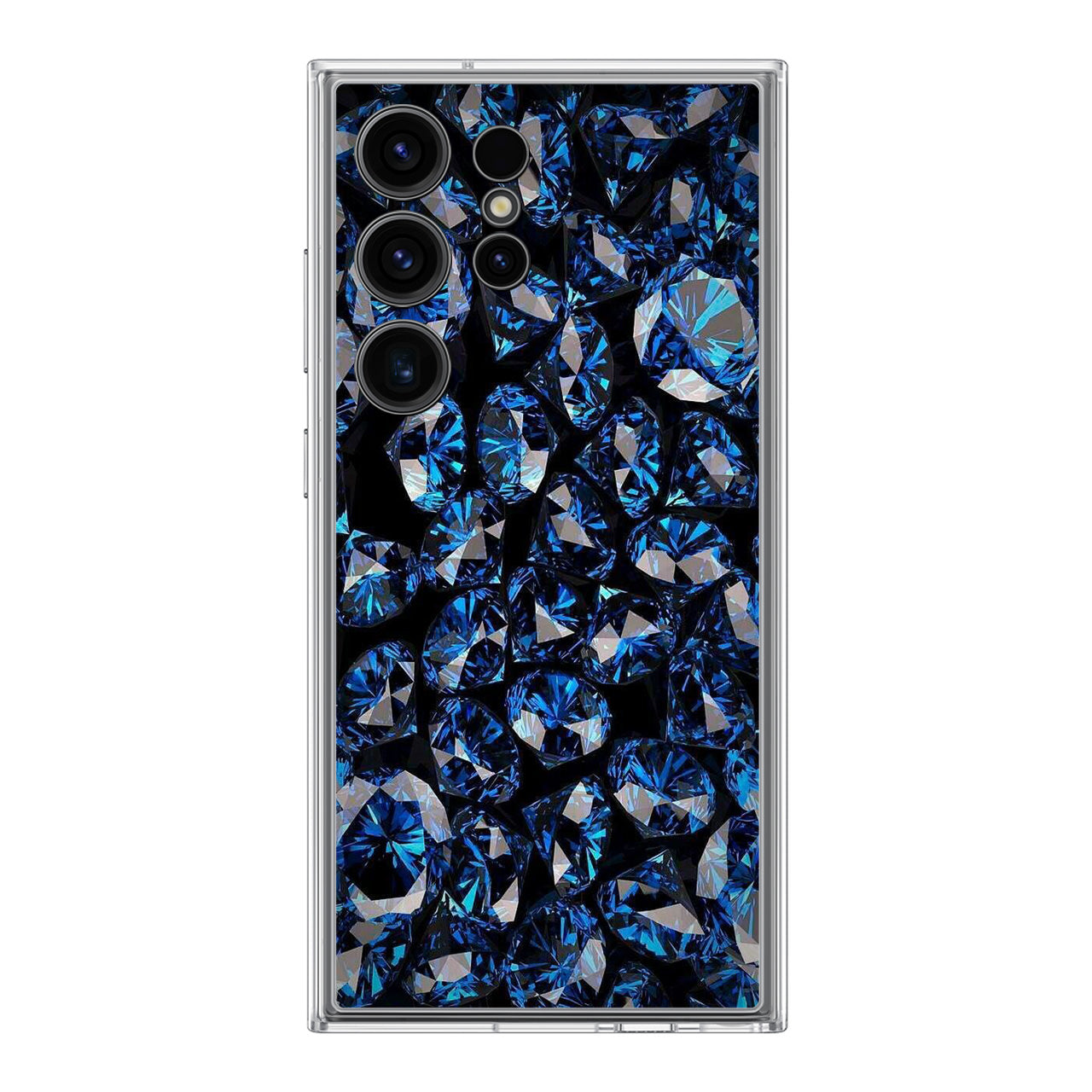 Blue Diamonds Pattern Samsung Galaxy S24 Ultra Case