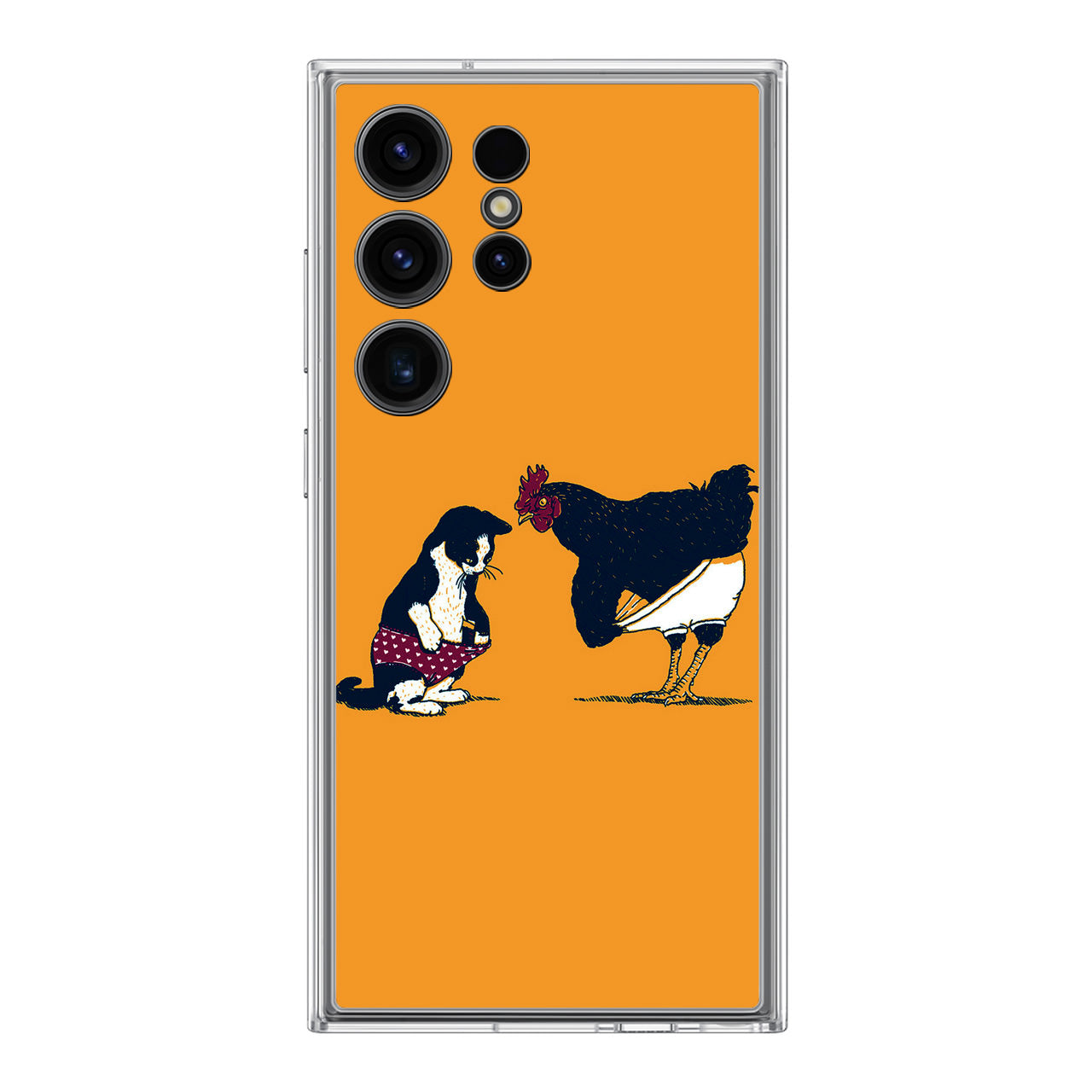 Cat Chicken Yellow Underwear Cute Samsung Galaxy S24 Ultra Case