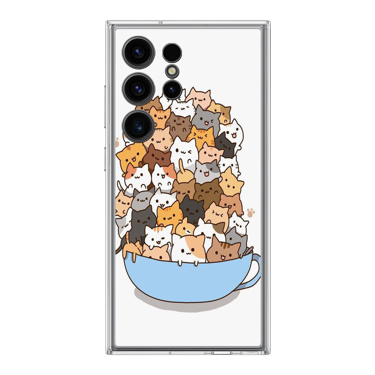 Cats on A Bowl Samsung Galaxy S24 Ultra Case