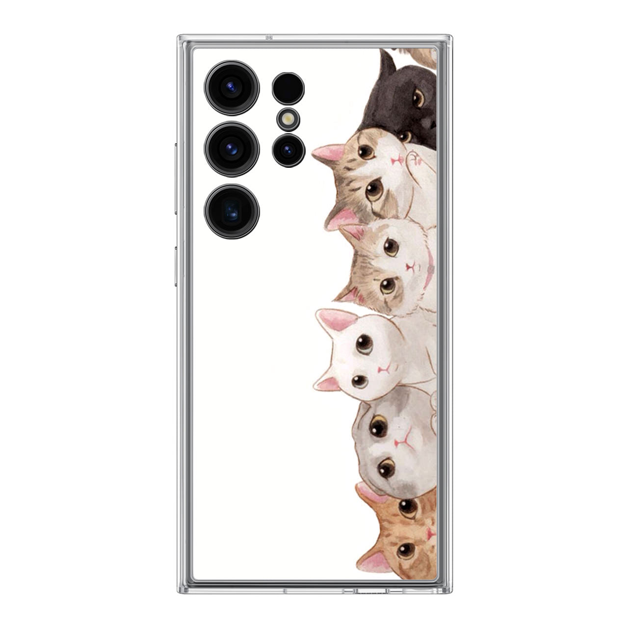 Cute Cats Vertical Samsung Galaxy S24 Ultra Case