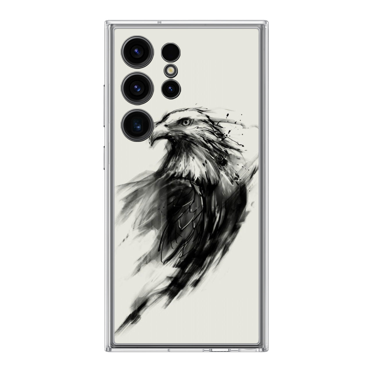 Eagle Art Black Ink Samsung Galaxy S24 Ultra Case