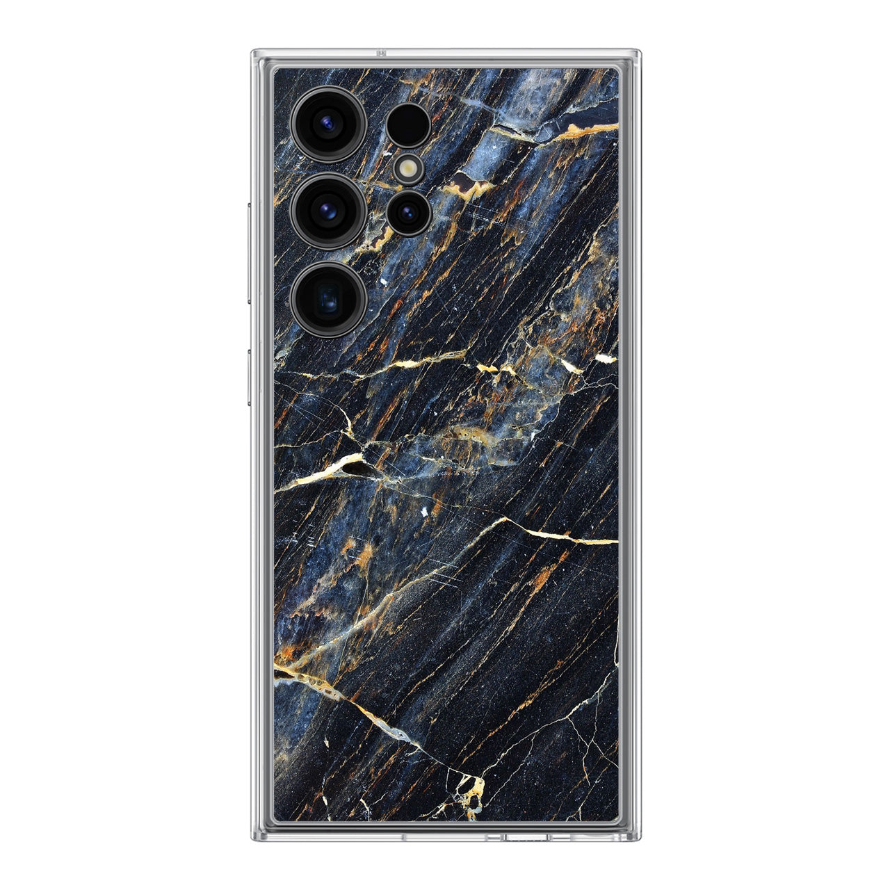 Golden Black Marble Samsung Galaxy S24 Ultra Case