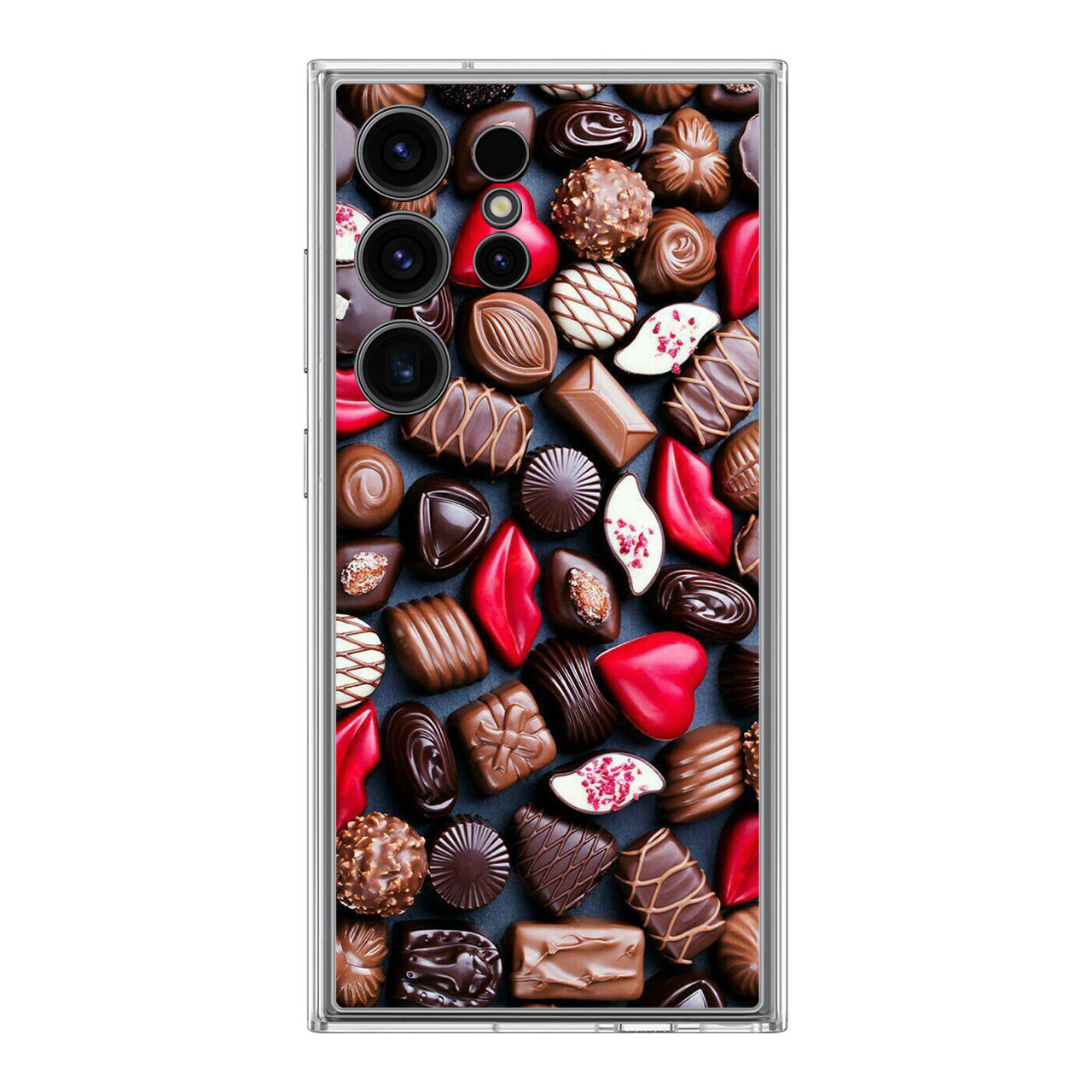 I Love Choco Pattern Samsung Galaxy S24 Ultra Case