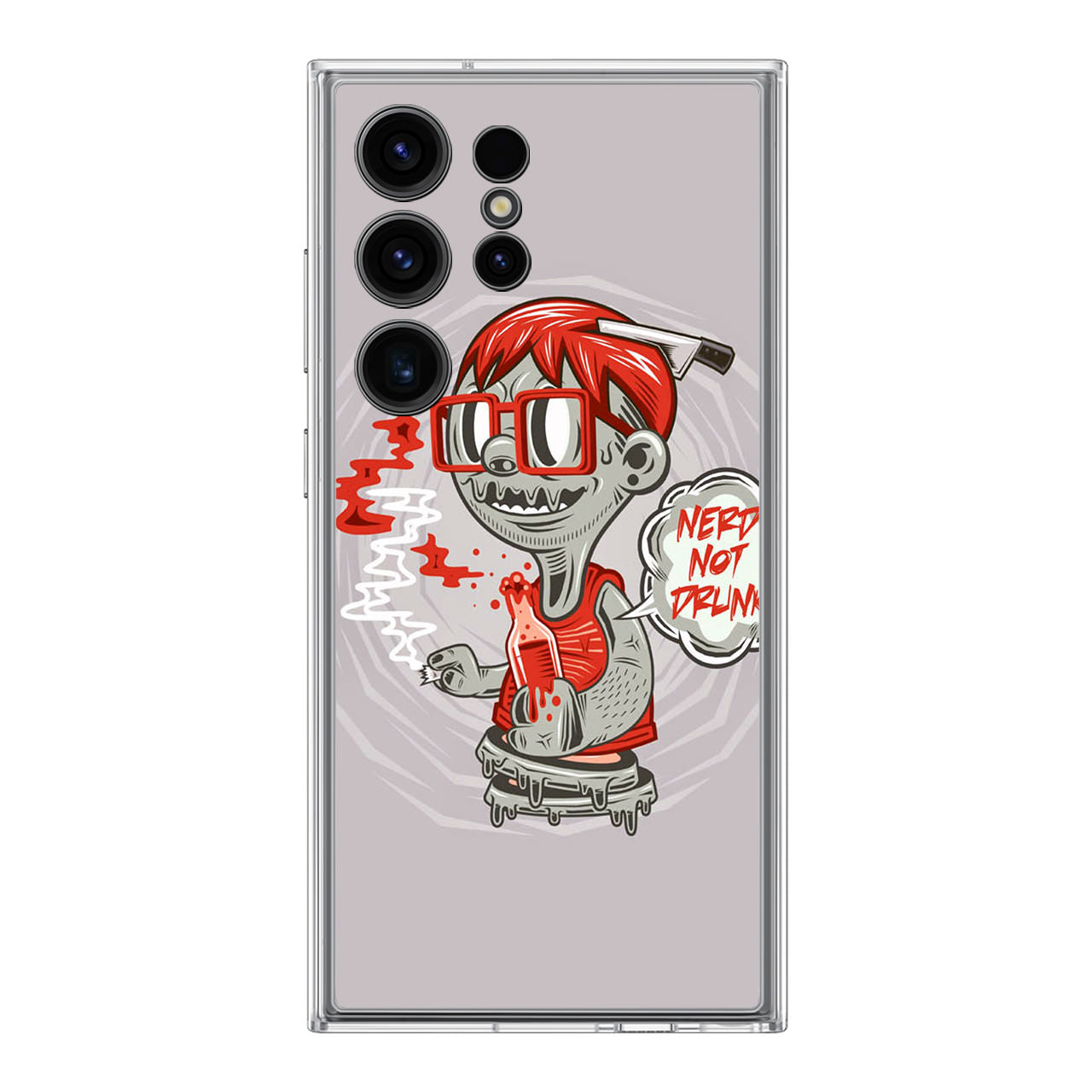 Nerd Not Drunk Zombie Samsung Galaxy S24 Ultra Case