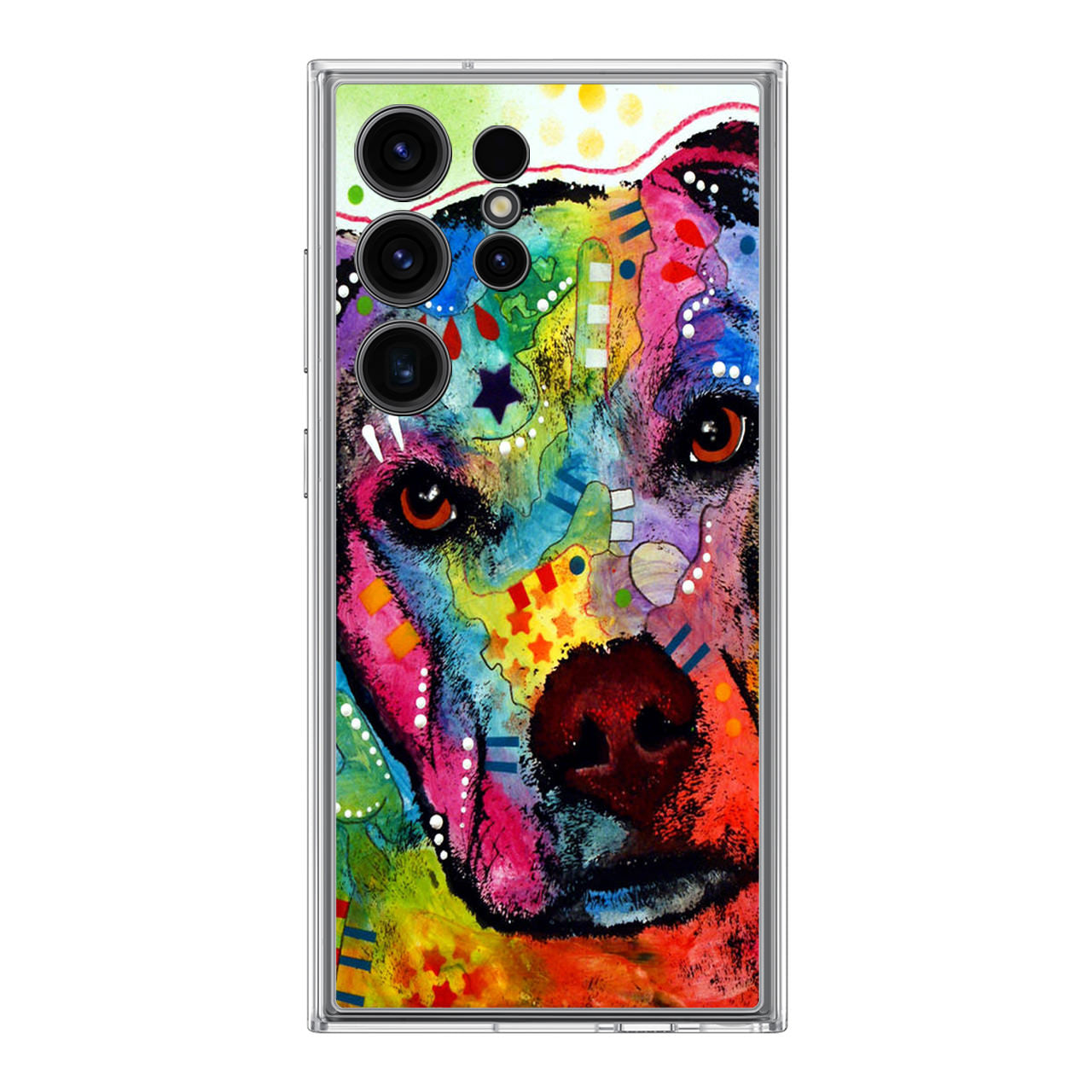 Pitbull Love Painting Samsung Galaxy S24 Ultra Case