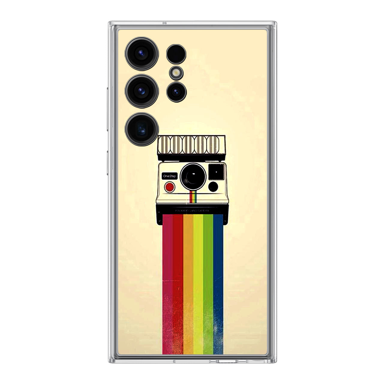 Polaroid Camera Colorful Rainbow Samsung Galaxy S24 Ultra Case