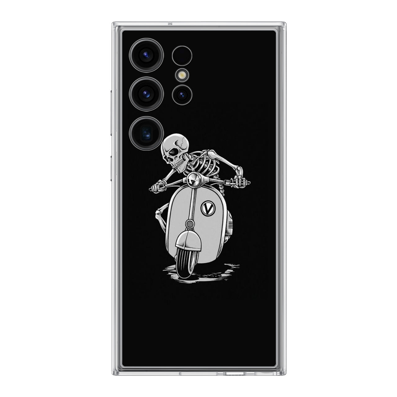 Skeleton Rides Scooter Samsung Galaxy S24 Ultra Case