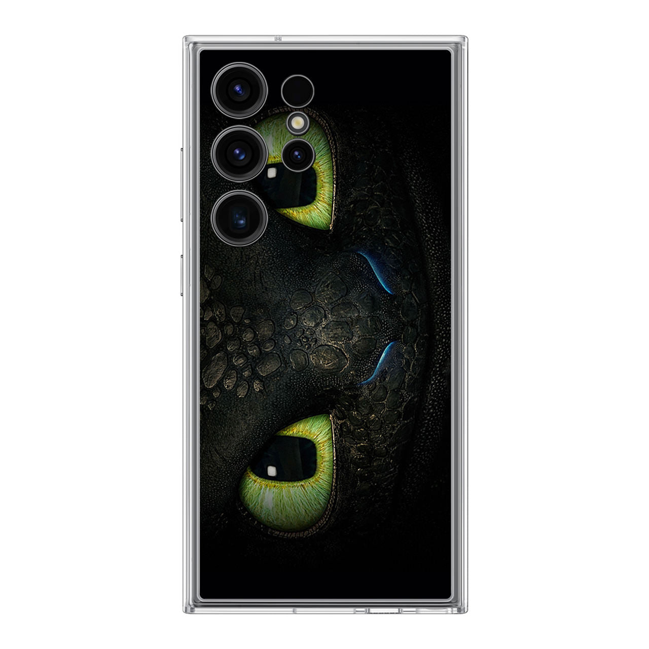 Toothless Dragon Eyes Close Up Samsung Galaxy S24 Ultra Case