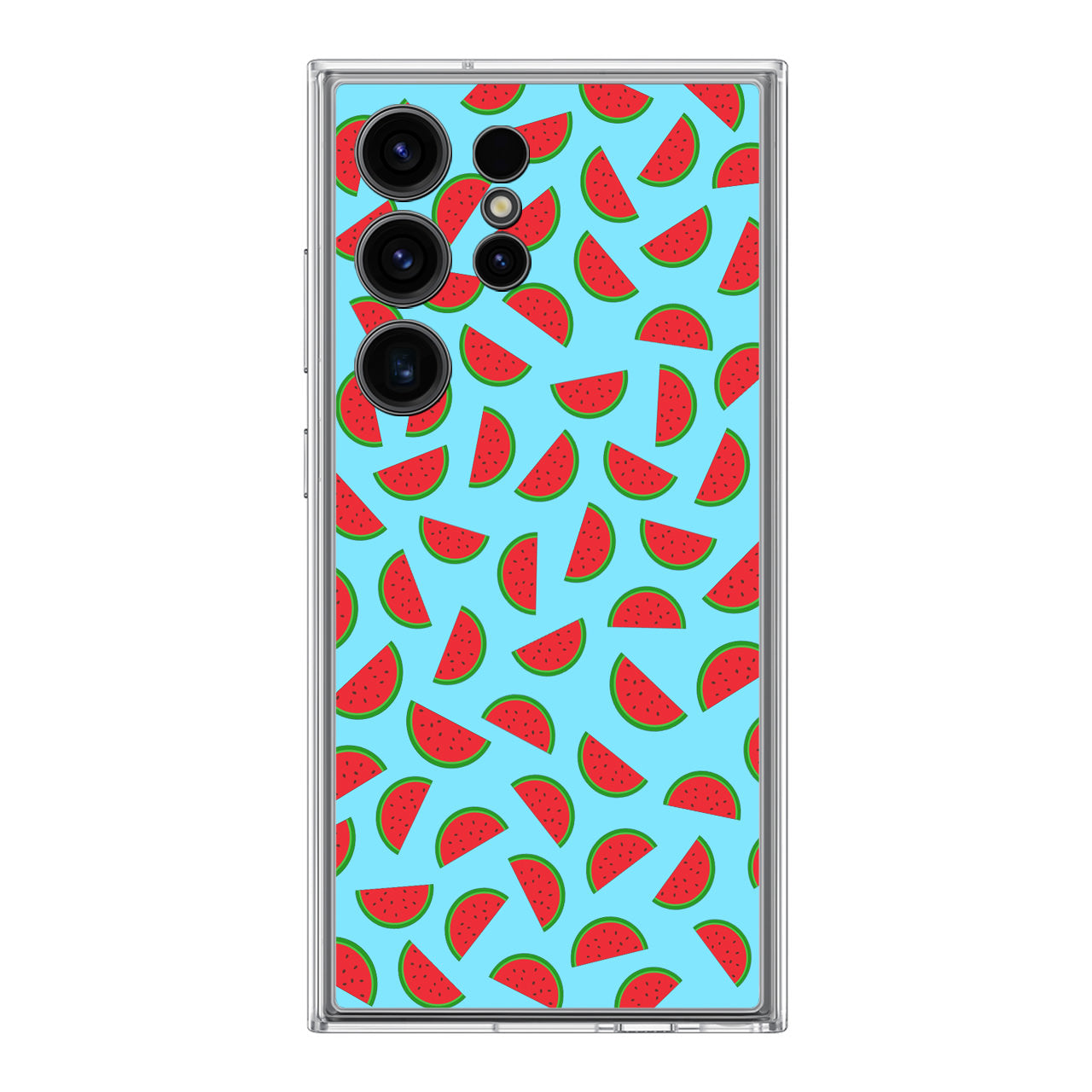 Watermelon Fruit Pattern Blue Samsung Galaxy S24 Ultra Case