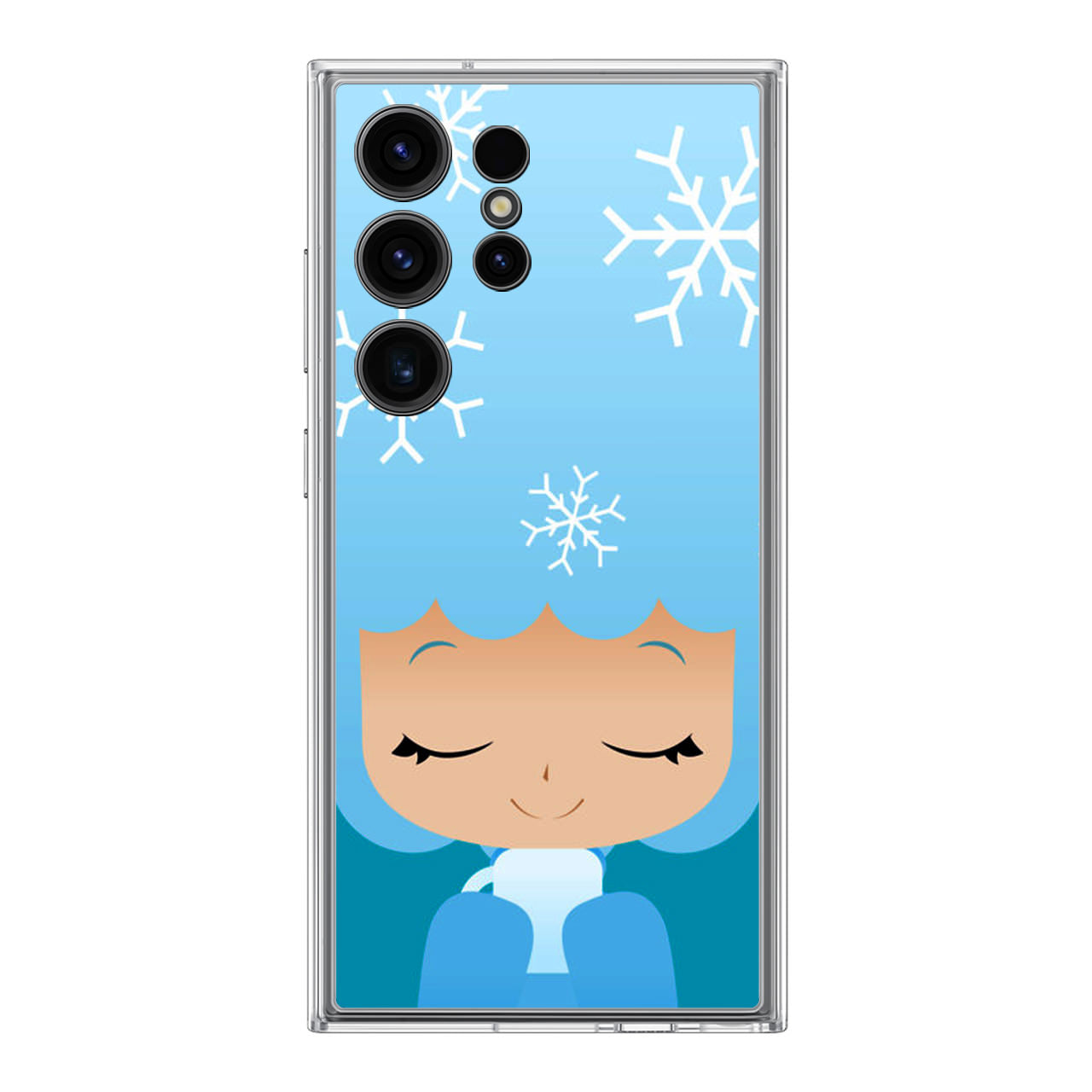 Winter Afro Girl Samsung Galaxy S24 Ultra Case